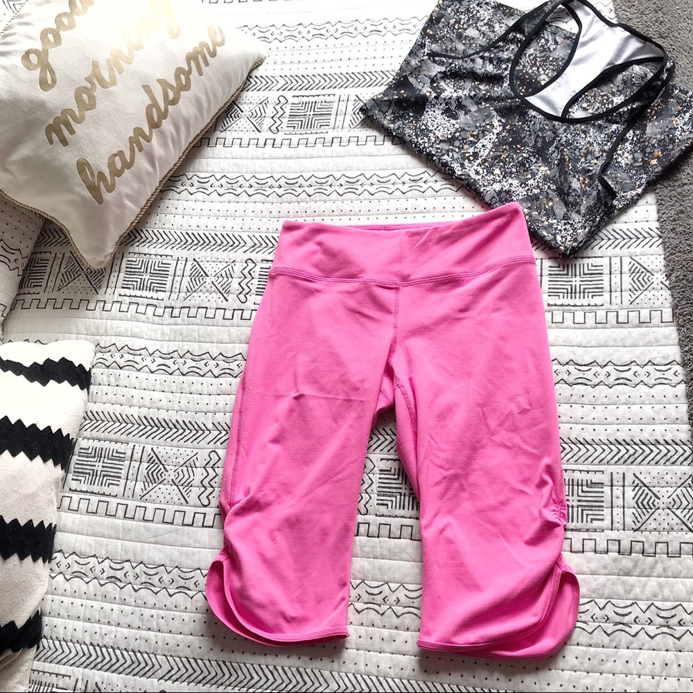 Zella Cropped Hot Pink Leggings